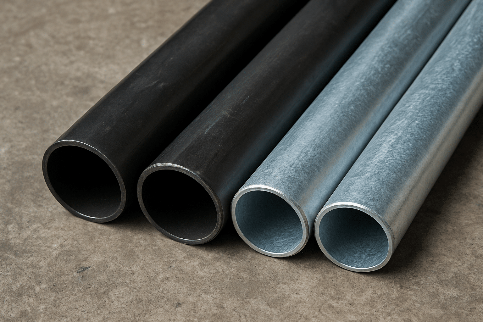 פלדה שחורה ומגולוונת