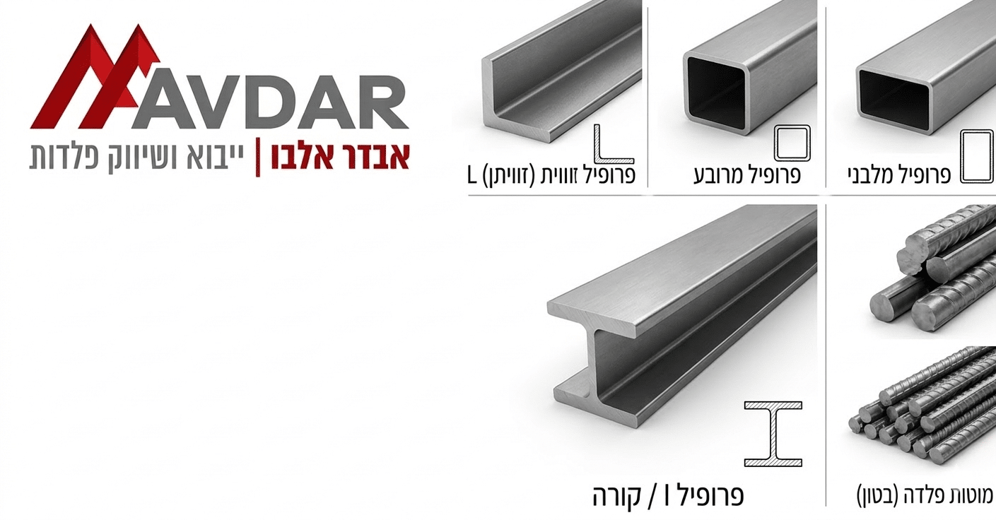 אספקת פלדה למסגריות - אבדר אלבו